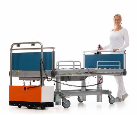 Wendbaar beddentransportmiddel met 360 graden rotatie 2019