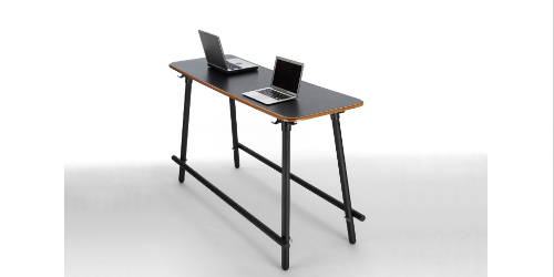 Ontspannen werken aan statafels met voetsteunen 2019